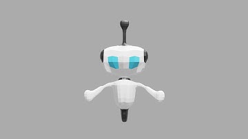 Blender Low Poly Character Modeling Timelapse #6 - Robot