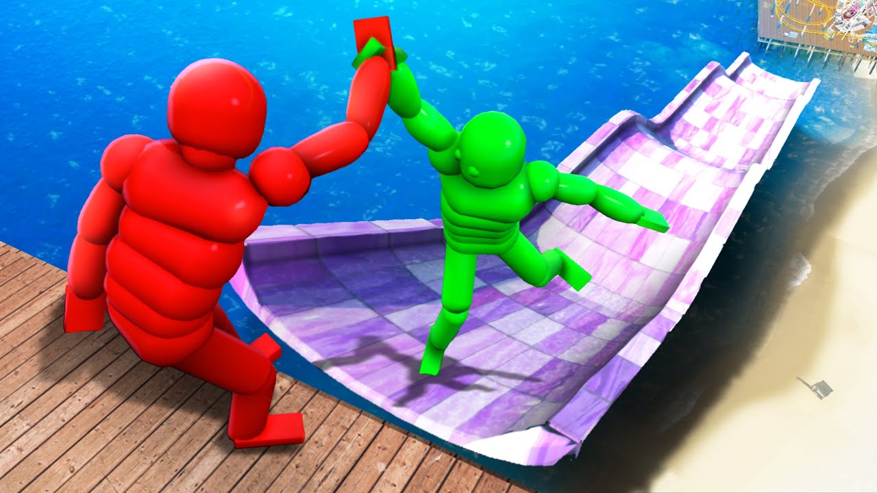 Euphoria Dude Epic Waterslide Ragdolling in Grand Theft Auto 5 (part 3)