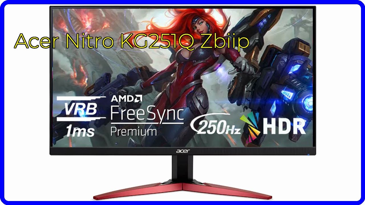 Acer Nitro KG251QZ24.5インチ 240Hz スピーカーあり Amazon.com: acer KG251Q Jbmidpx 24.5” Full HD (1920 x 1080) Gaming