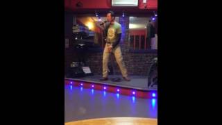 Dean Hammond rehearsing Let s Dance David Bowie