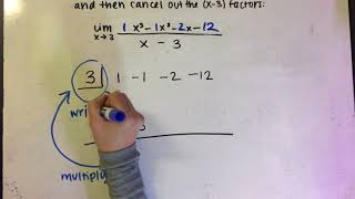 How to solve limits with synthetic substitution