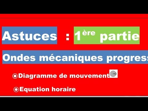 Ondes  Révision Ondes progressives +Astuces 1ère partie