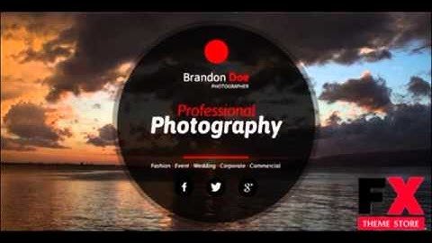 Preview Photography One Page Muse Template TFx