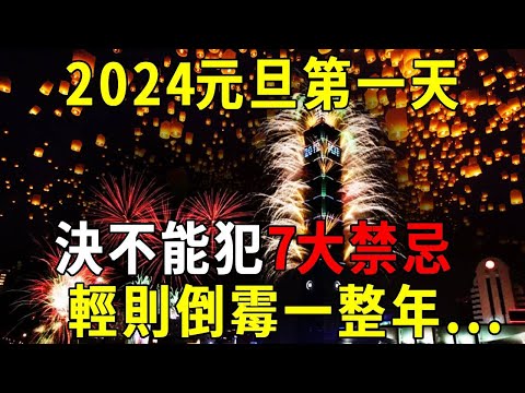 24元旦你一定要知道！元旦7大禁忌，個個大凶！輕則倒霉一整年，重則破財傷身從此無福報！【曉書說】