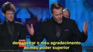 Metallica Discurso Lars Ulrich e James Hetfield Rock and Roll Hall of Fame legendado