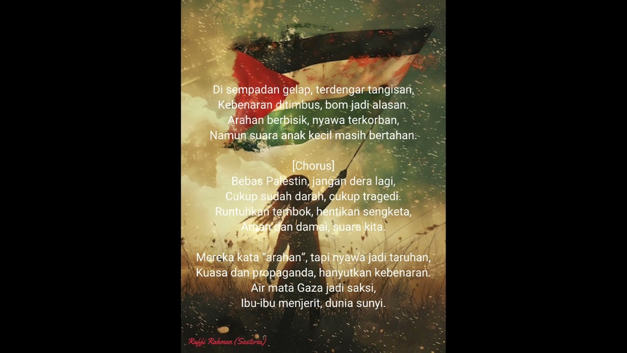 🎸Original Music - Bebaskan Anak-Anak Palestin – Lagu Protes Jiwa Rakyat untuk Damai dan Keadilan