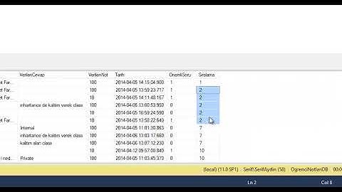 SQL SERVER RANKING (SIRALAMA)