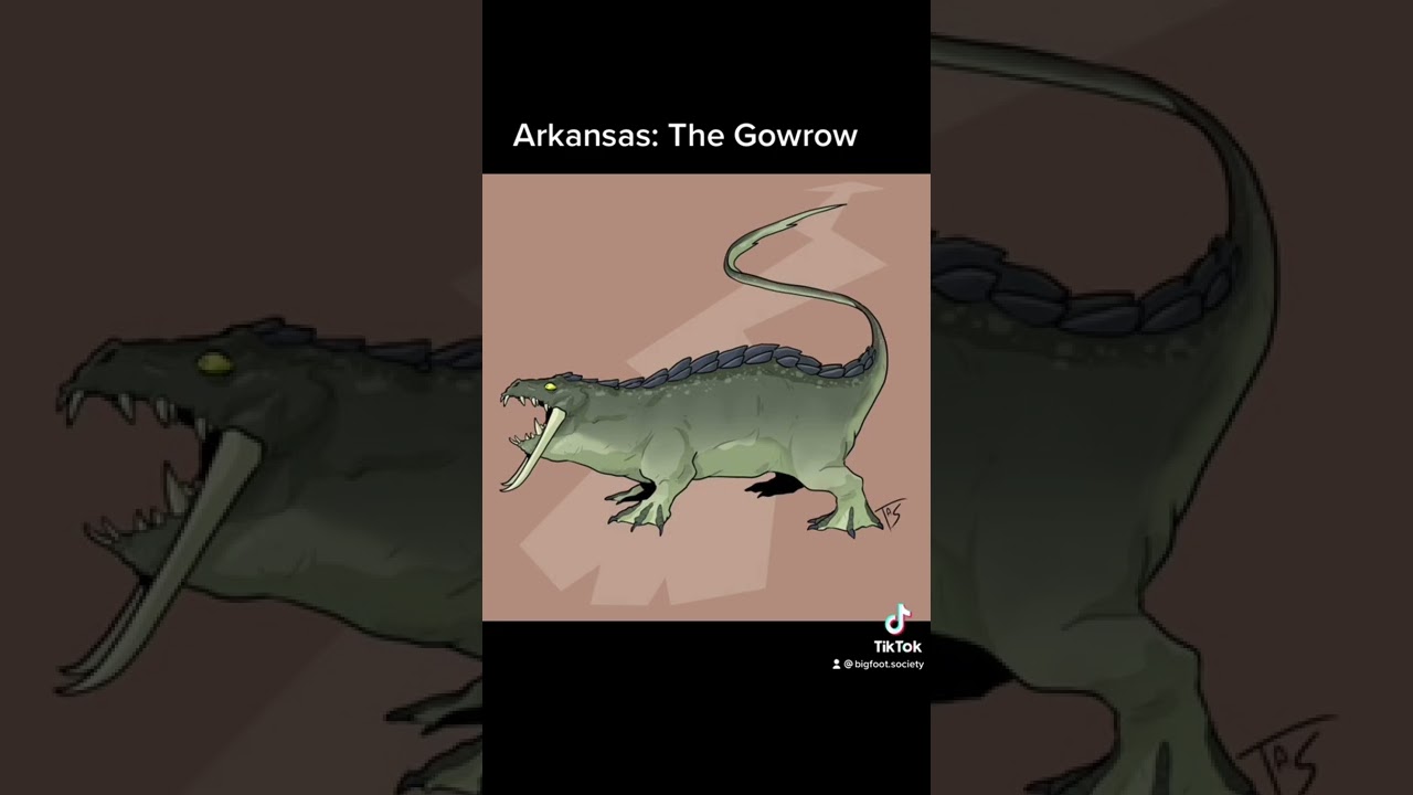 Creepy Cryptids from each U.S. State Pt. 4: Arkansas Gowrow #shorts