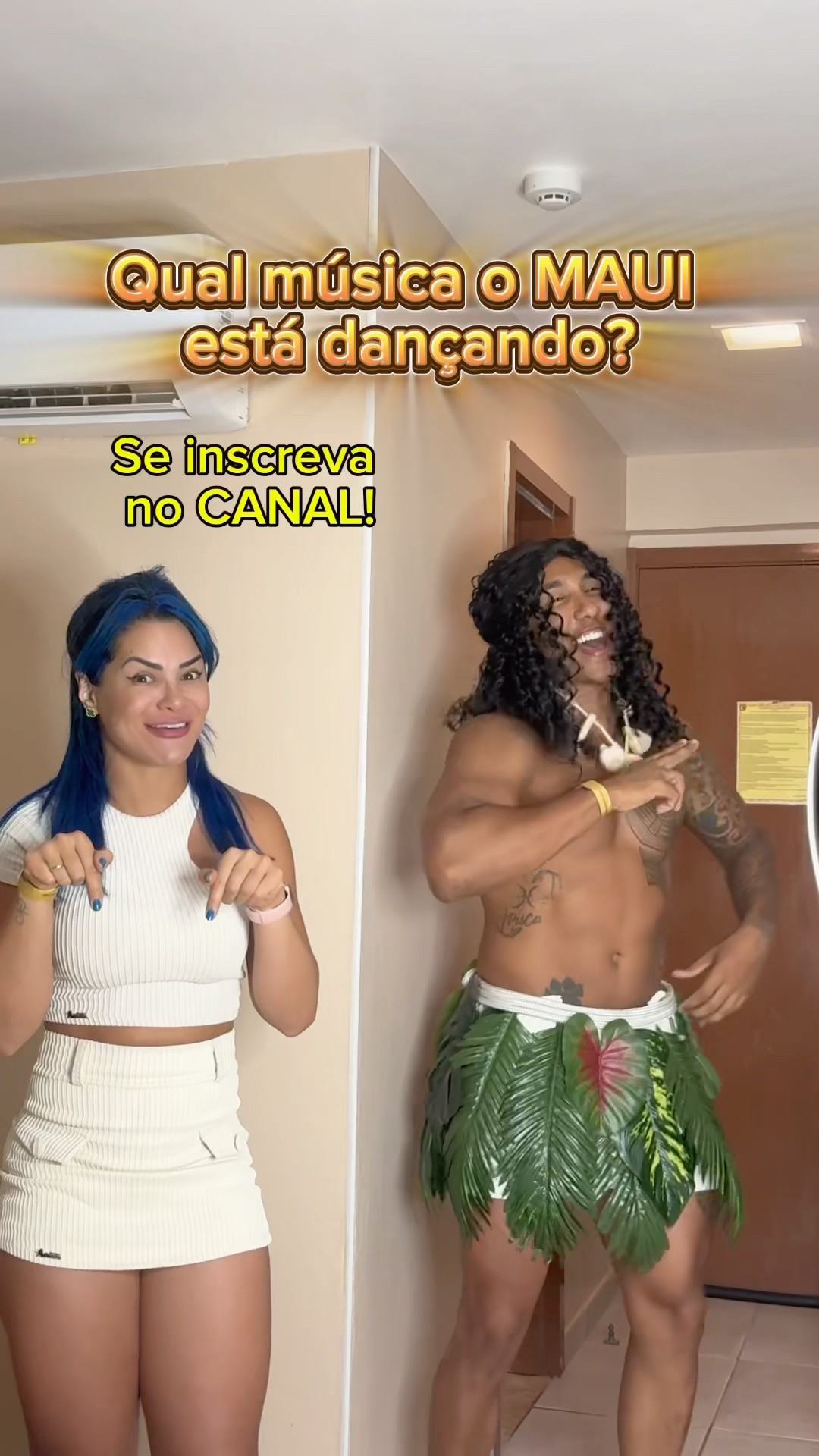 Ninguém vai acertar! ​⁠@mayca.brasil #moana #maui #apollosant #challenge #short #shorts #dance