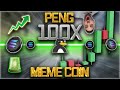 100 to 100000 in weeks next 100x memecoin on solana peng rocketing to the moon retire early