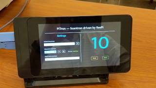 Demonstration of the piTron (RasPi driven Scantron controller) in action