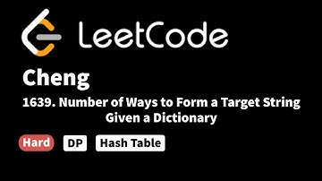 LeetCode 1639. Number of Ways to Form a Target String Given a Dictionary