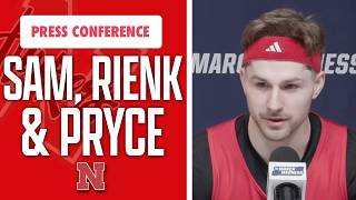 Famous Nebraska players Rienk Mast, Pryce Sandfort & Sam Hoiberg preview their first round matchup vs. Troy Wealth