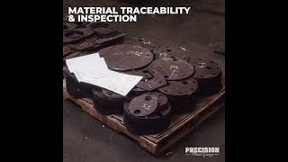 Material traceability & inspection. PMG complies with all quality systems for every client