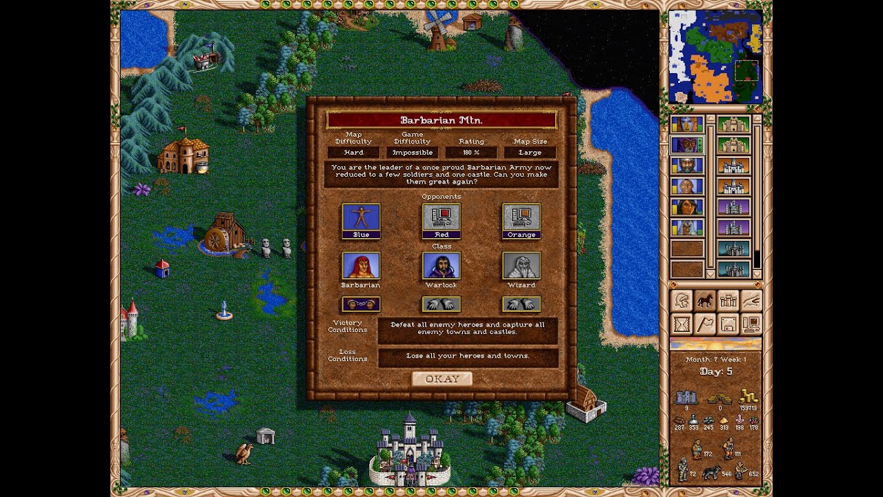 fheroes2 ( Barbarian Mtn. ) - YouTube