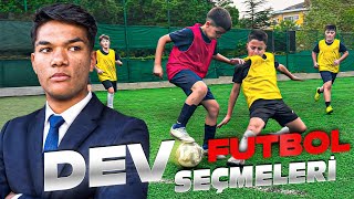 ÇOCUKLARA DEV FUTBOL SEÇMELERİ DÜZENLEDİM!