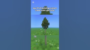 just 9 days to day 100 of building custom trees until I get viral #minecraft #fyp #shorts #timelapse