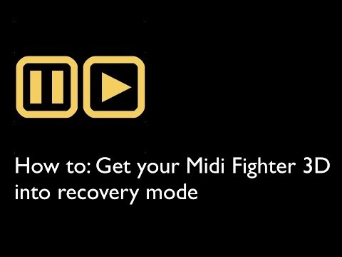 How To: Get Your Midi Fighter 3D Into Recovery Mode