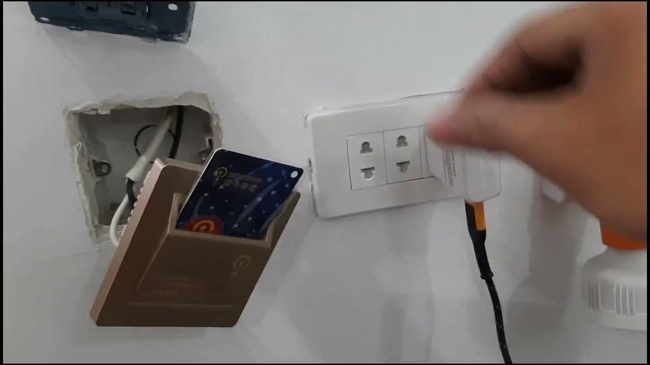 Hotel Key Card Switch - how to install and works - High power load and