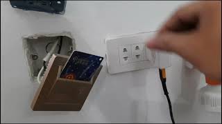 Hotel Key Card Switch - how to install and works - High power load and energy saving device