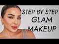 STEP BY STEP GLAM MAKEUP TUTORIAL | NINA UBHI