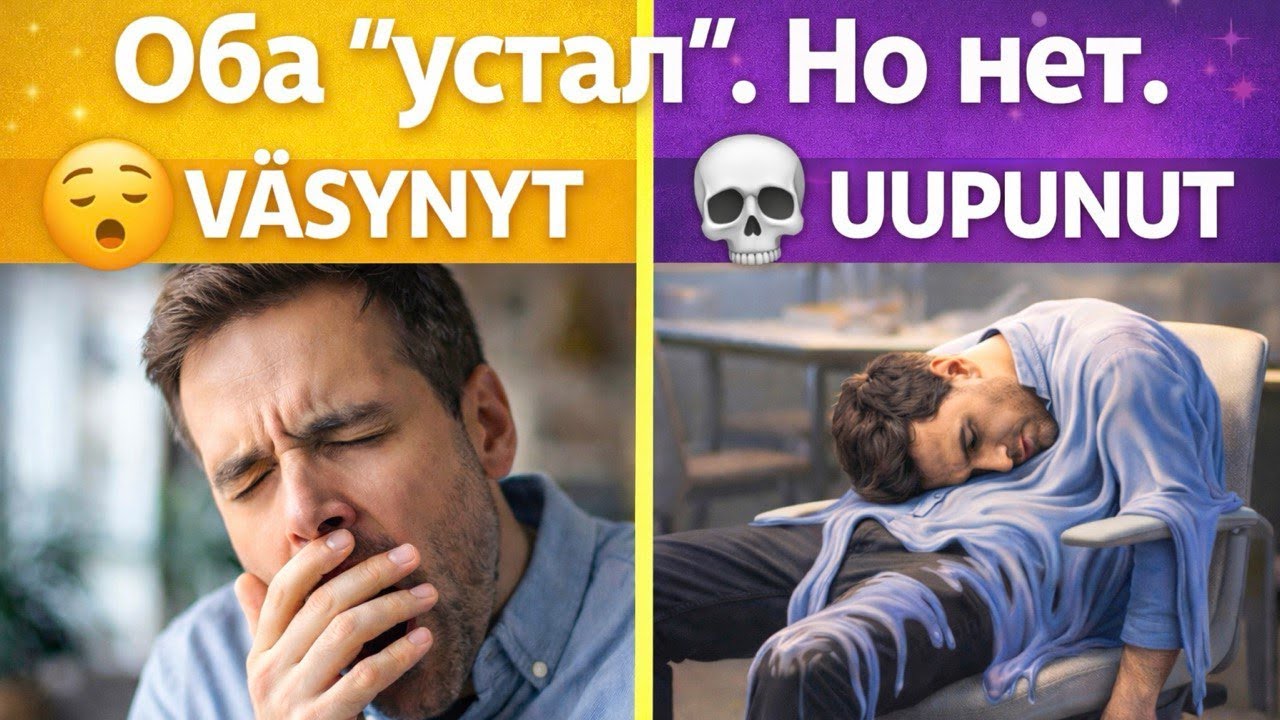 ВАЖНЫЕ ПРИЛАГАТЕЛЬНЫЕ VÄSYNYT И UUPUNUT В ФИНСКОМ ЯЗЫКЕ