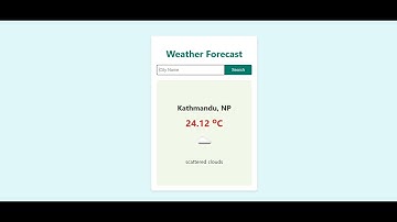 Weather Forecast App | User Friendly | Demo Video