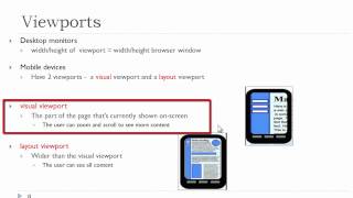 WEBD 168 Chapter 1 and 2: Responsive Web Design / Meta Viewport Tag