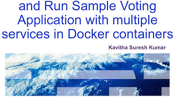 Docker Compose to Build and Run Sample Voting Application with multiple services