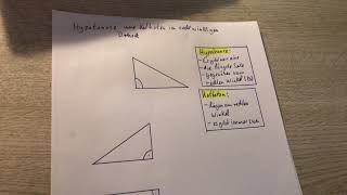 05.02.21 - Hypotenuse und Katheten im rechtwinkligen Dreieck bestimmen