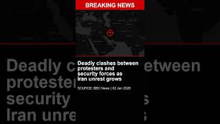 BREAKING: Deadly clashes between protesters and security forces as Iran unrest grows