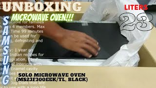 Unboxing || Samsung 23 L Solo || Microwave Oven (MS23F300EEK/TL, Black)