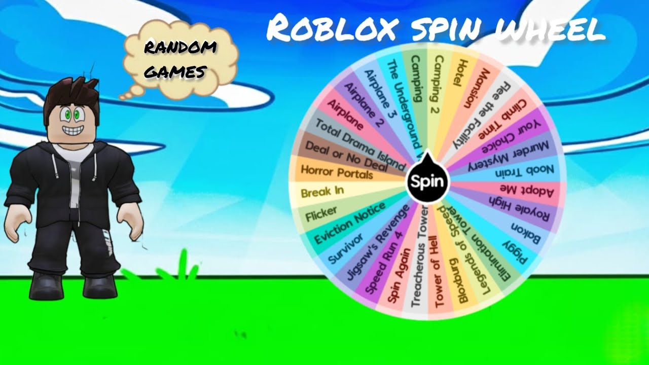 I played Roblox different games through the spin wheel Roblox - YouTube