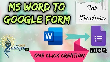 Create Google form Quiz using MS Word file in a single click | Gformit Tutorial | Flubaroo Tutorial