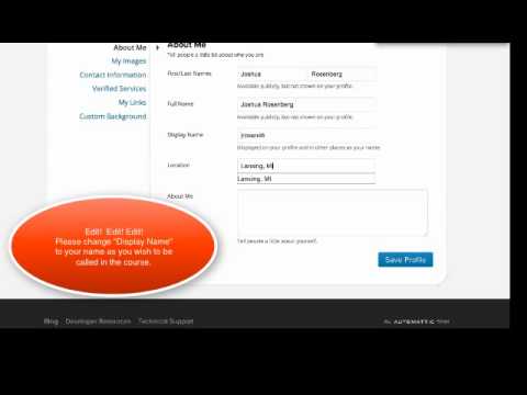 How to Setup a Gravatar Profile in the Capstone Portfolio Course