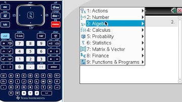 TI-Nspire CX: Solving Equations