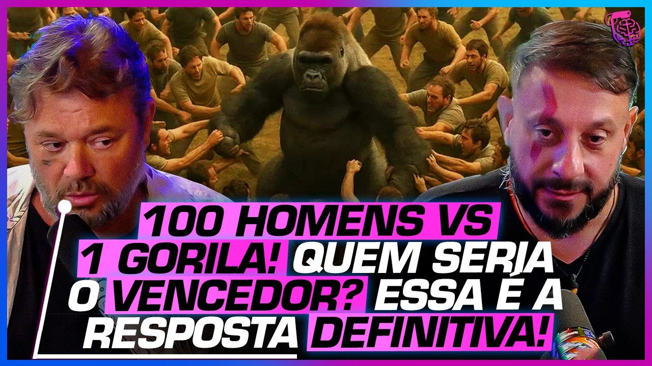 A RESPOSTA DEFINITIVA! BIÓLOGOS RESPONDEM quem VENCERIA essa BATALHA - 100 HOMENS VS 1 GORILA