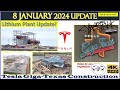 25 Cybertrucks Shipping, Boring Company Tunnel Equipment! 8 January 2024 Giga Texas Update (07:35AM)