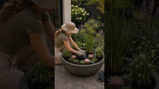 Empty Planter to Stunning Solar Fountain! 🌿⛲ #shorts