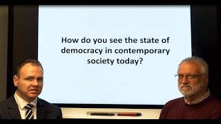 Q1. How do you see the state of democracy in contemporary society today? (1/4)