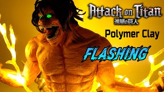 How to Make Eren Titan Transformation | LED Effect Light | Clay Art | Attack on Titan 進撃の巨人