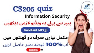 CS205 Quiz| Important MCQ's|final term preparation | virtual University of Pakistan|