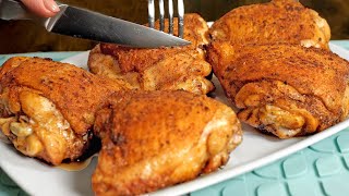 🔥💯 Frying pan and 30 minutes! 😋Divine chicken thighs in sauce. 🤩MEGA SIMPLE RECIPE. ASMR