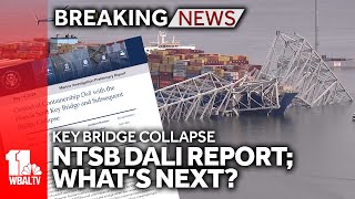 NTSB preliminary report released; cleanup continues at Dali
