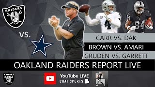 Live oakland raiders report with a special episode of vs. cowboys. is
derek carr better qb than dak prescott? & antonio brown better...