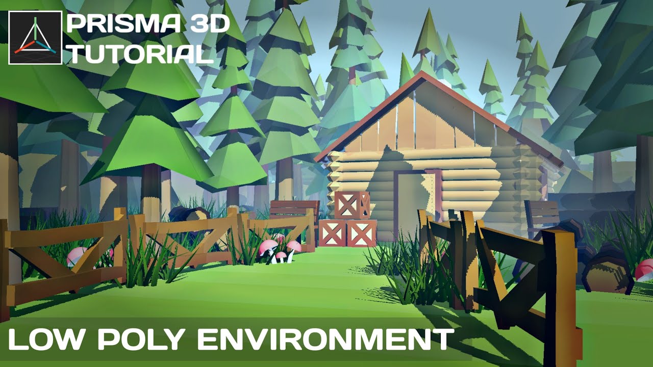Prisma 3D Speed Level Design - Low Poly Environment Tutorial