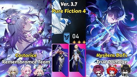 E0S1 Castorice & E0S1 Hysilens | Pure Fiction 4 (80k) | Honkai Star Rail 3.7