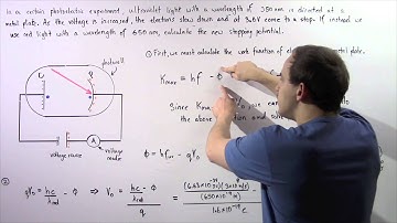 Stopping Voltage and Work Function Example