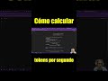 TOKENS 🚀 Cómo CALCULAR la velocidad de tu MODELO IA