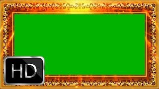 Wedding Frame Motion Background Video-Free Green Screen